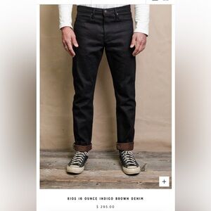 Freenote Cloth Rios 16 ounce Indigo Brown Selvedge Denim Jeans